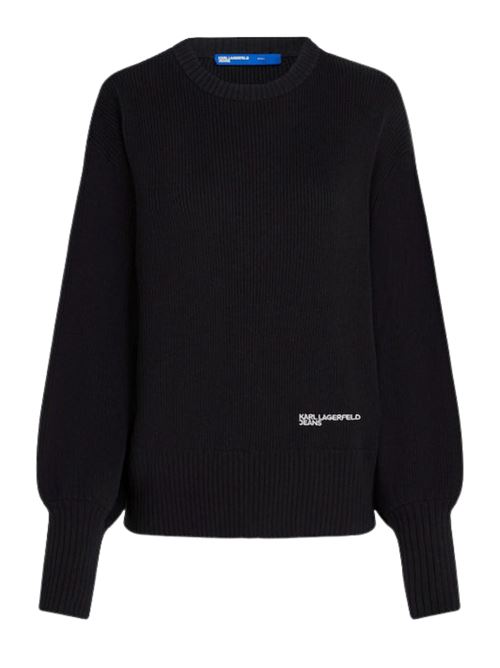 Maglioncino con maniche a palloncino in cotone Karl Lagerfeld jeans | A4W18014999